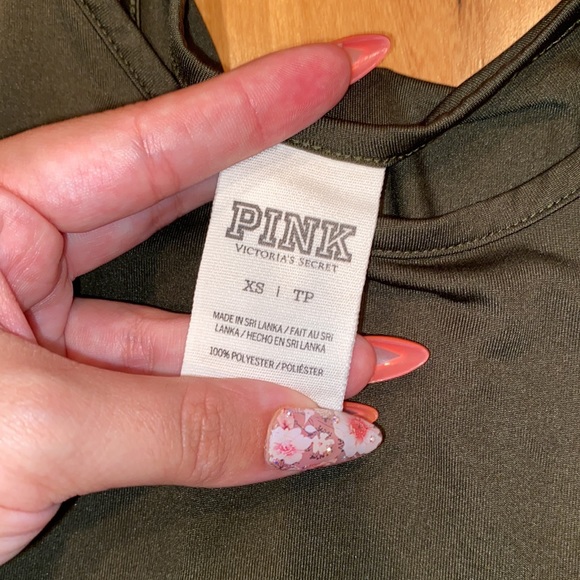 NWOT- VICTORIAS SECRET PINK RACERBACK TANK TOP - WOMENS XS - Picture 3 of 4